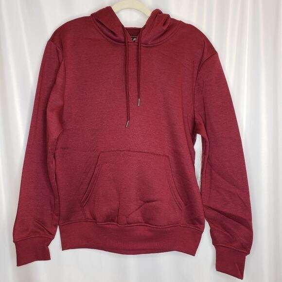 Hooded Sweatshirt with Kangaroo Pocket Burgundy Small, Galaxy by Harvick NEW - Picture 6 of 6